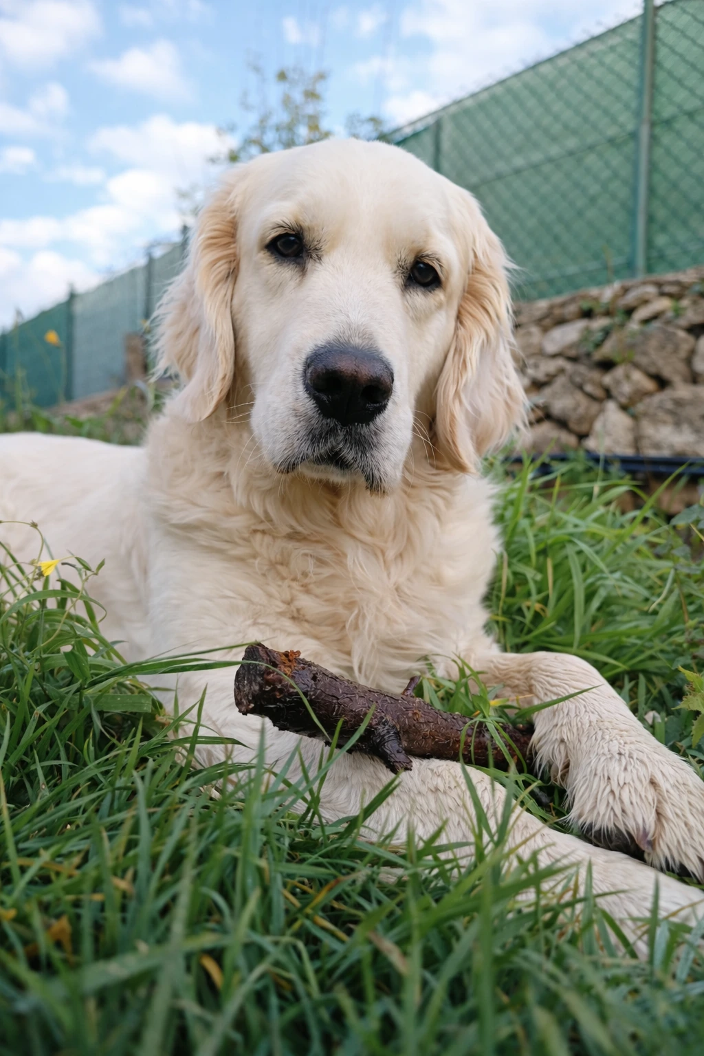Tana madre cria de Golden Retriever